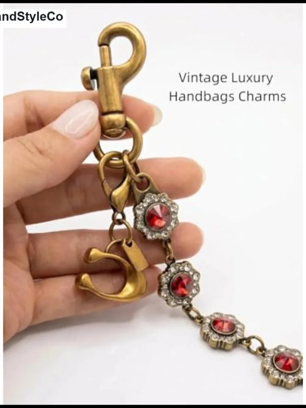 Gold Purse Chain Bag Charm Handbag Accessory